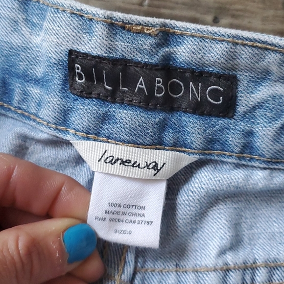 Billabong Laneway Aztec Print Cut Off Denim Shorts - Picture 4 of 10